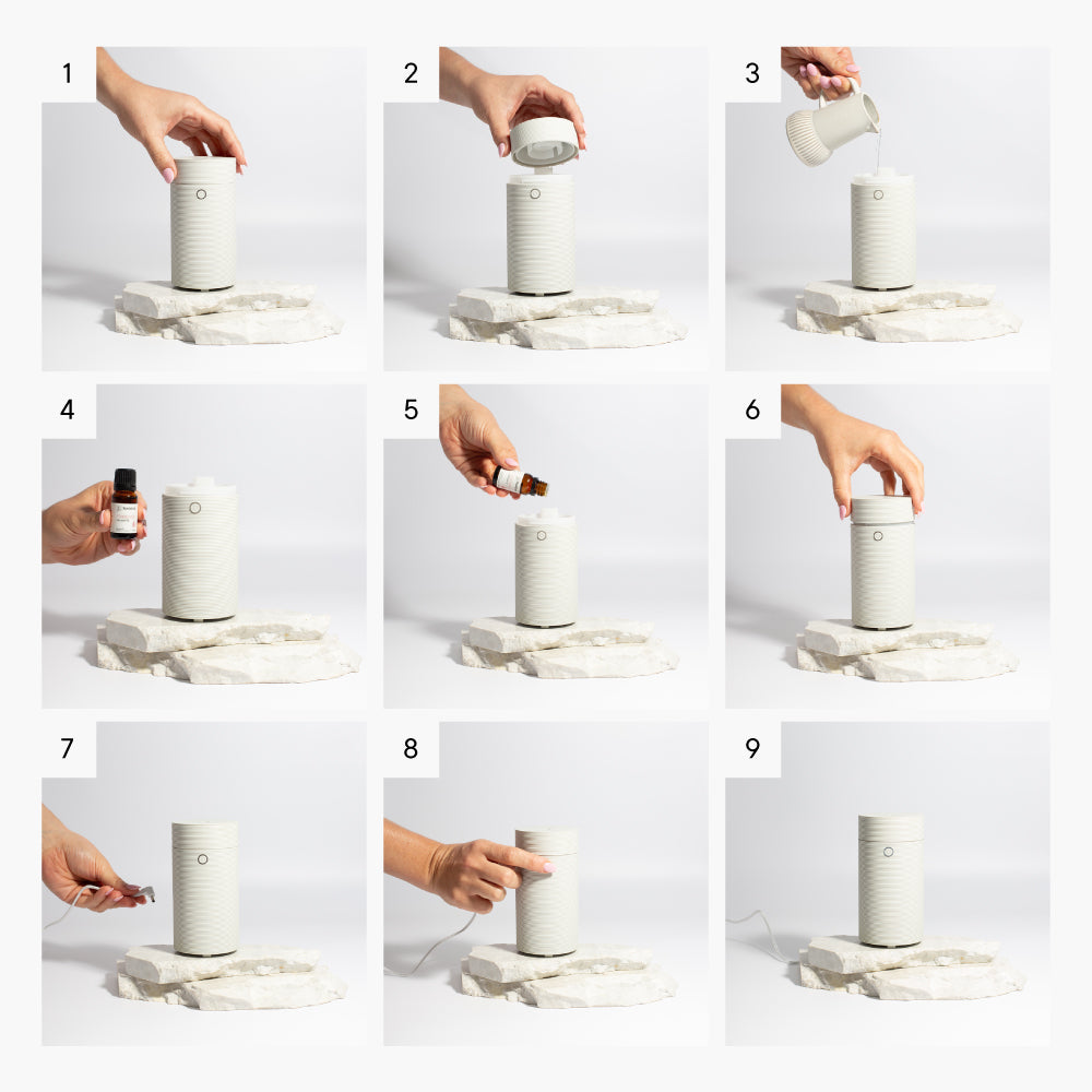 Compact Stone Ultrasonic Diffuser