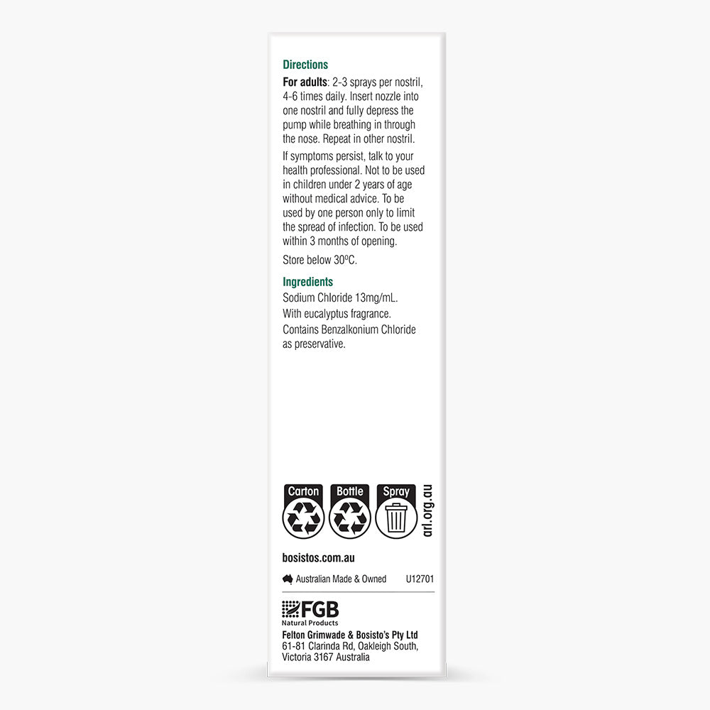 Eucalyptus Nasal Spray 50mL