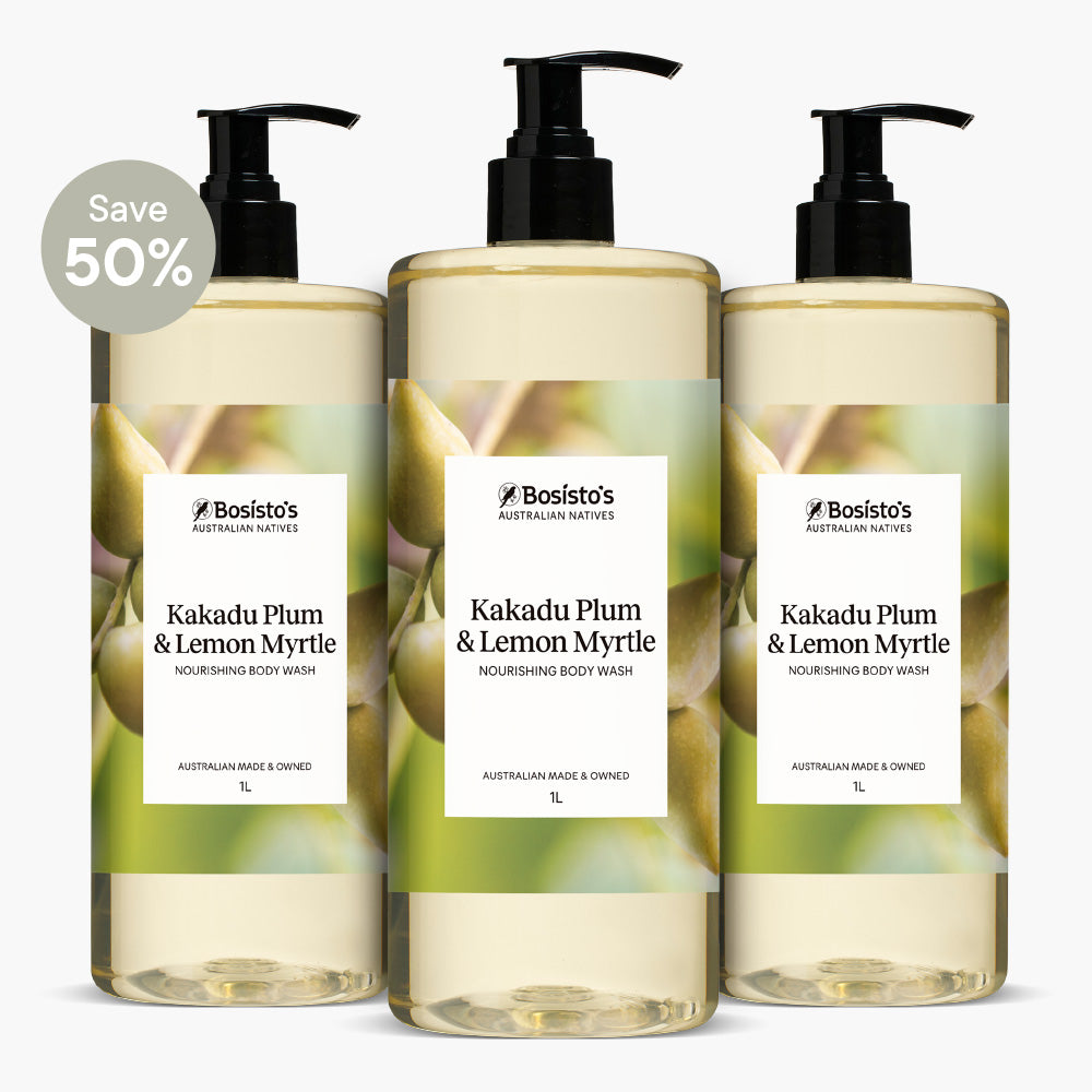 Kakadu Plum & Lemon Myrtle Nourishing Body Wash 1L - Pack of 3