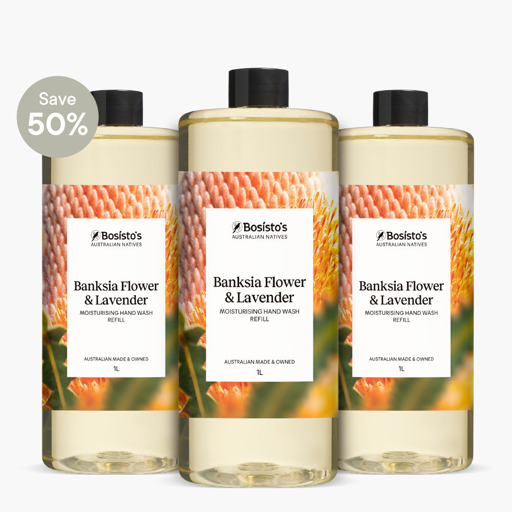 Banksia Flower & Lavender Moisturising Hand Wash Refill 1L - Pack of 3