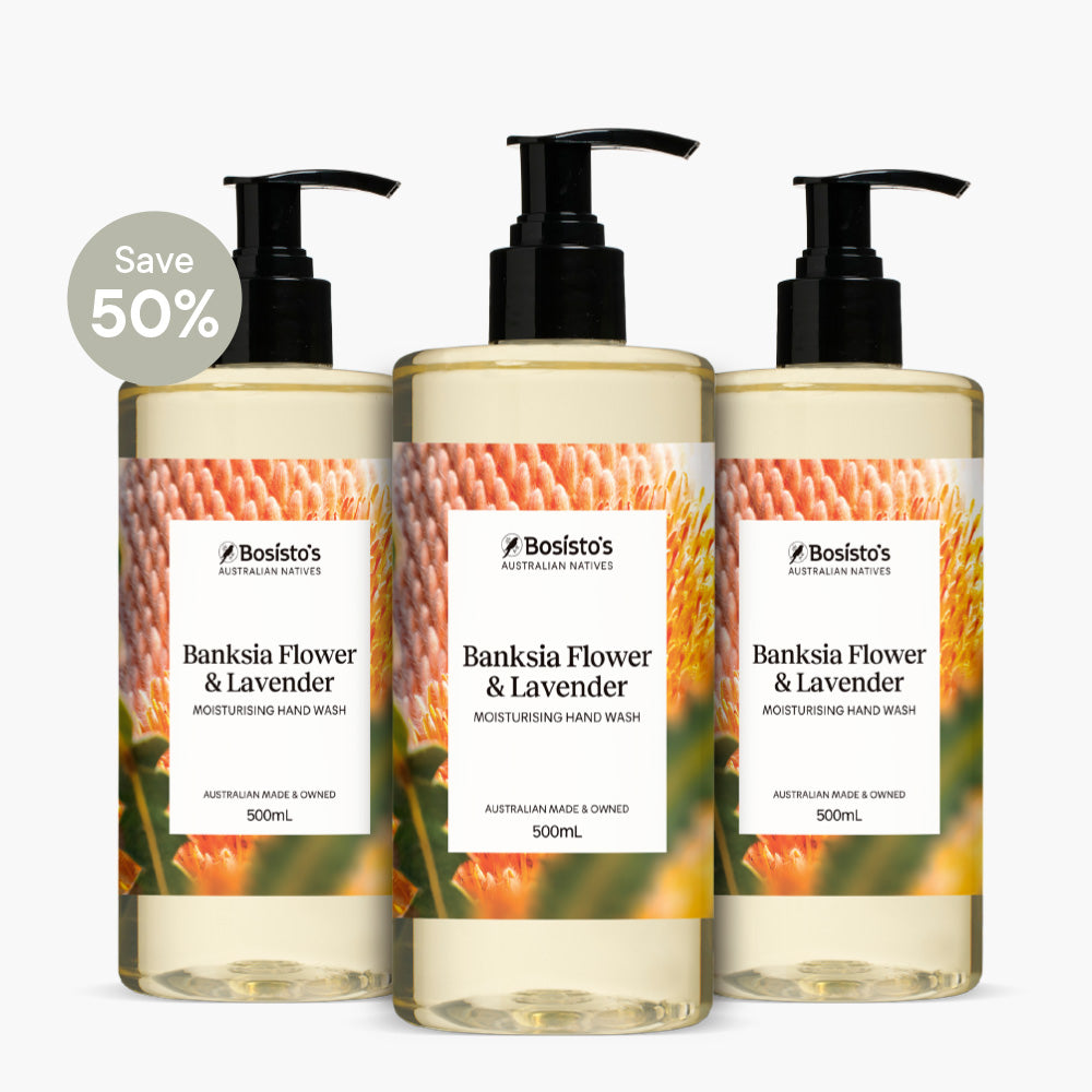 Banksia Flower & Lavender Moisturising Hand Wash 500mL - Pack of 3